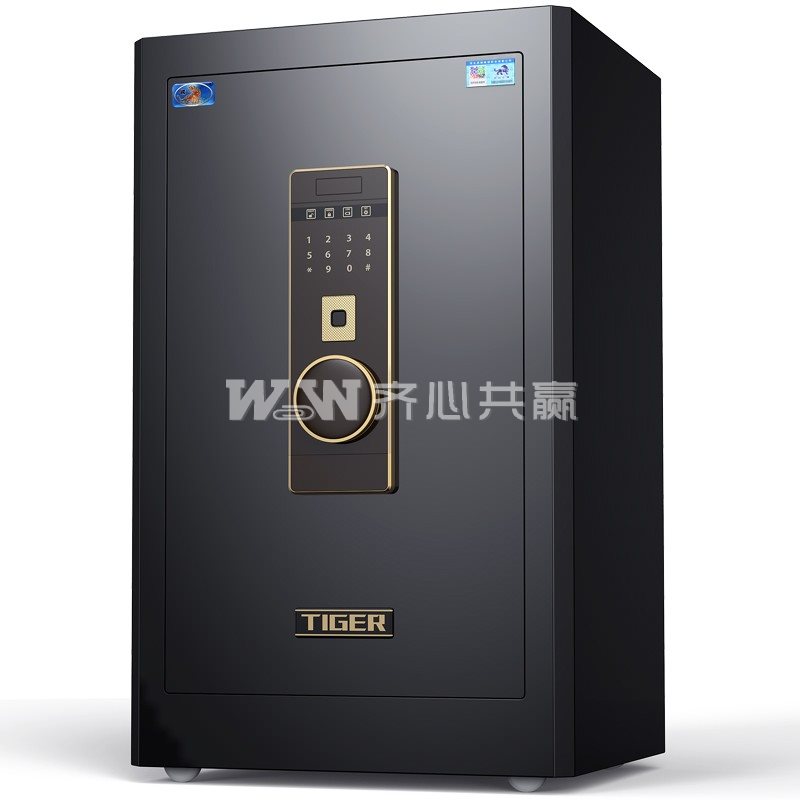 虎牌 驭尚 70型 40*44*70cm 32kg 金刚黑 单门触控密码保险箱