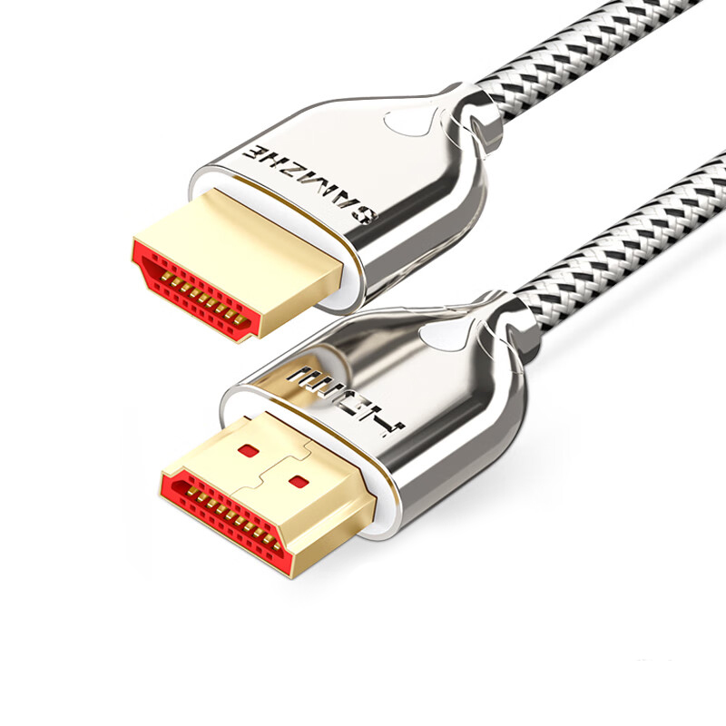 山泽SAMZHE 15SM4 1.5米 黑白棉网 HDMI2.0版数字高清线