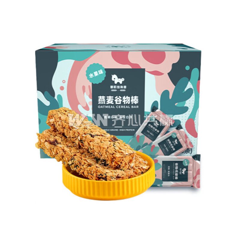 暴肌独角兽 220g/盒(20g*11) 独立包装 水果味 燕麦谷物棒