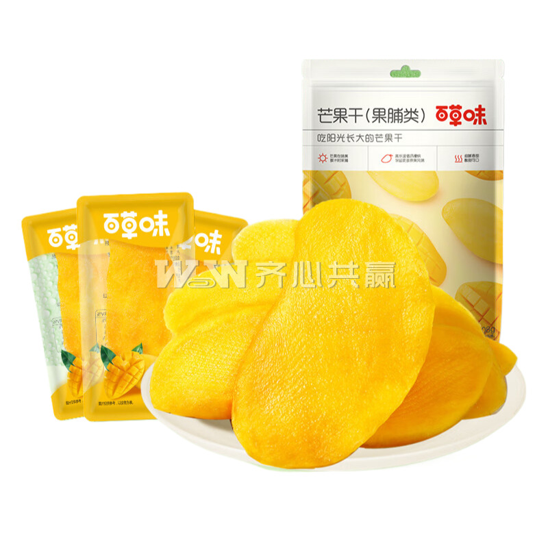百草味 408g/袋 约23-25小包 芒果干