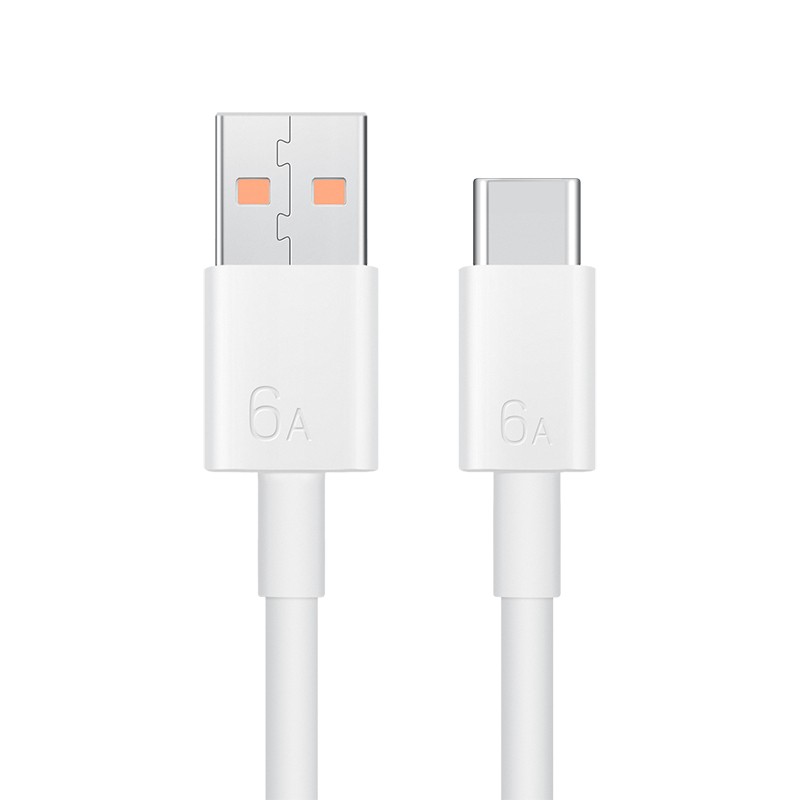 华为Huawei CC790 1米 USB-A转Type-C 白色 6A 数据线