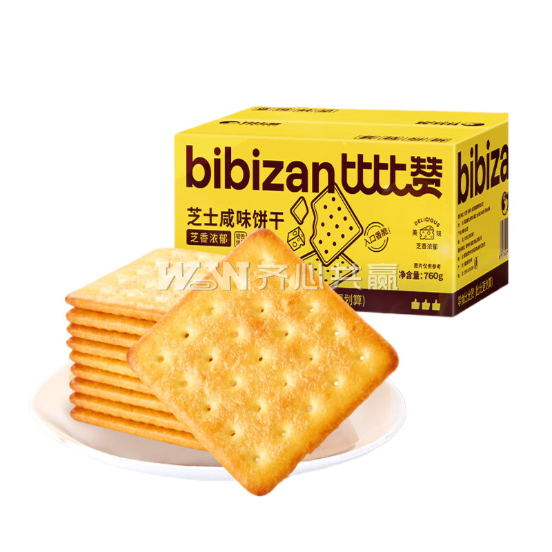 比比赞 760g/箱 独立包装 芝士咸味饼干