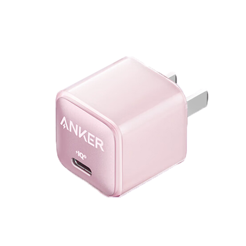 安克Anker A2637 安芯充系列 粉色 20W 苹果充电头（适用苹果8-14）