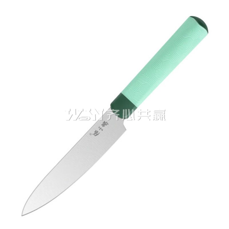 张小泉 D21330100 长220mm 不止青绿系列 绿色 带刀鞘 水果刀