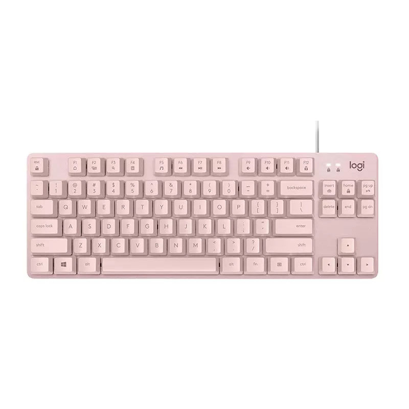 罗技Logitech K835 红轴 粉色 有线机械键盘