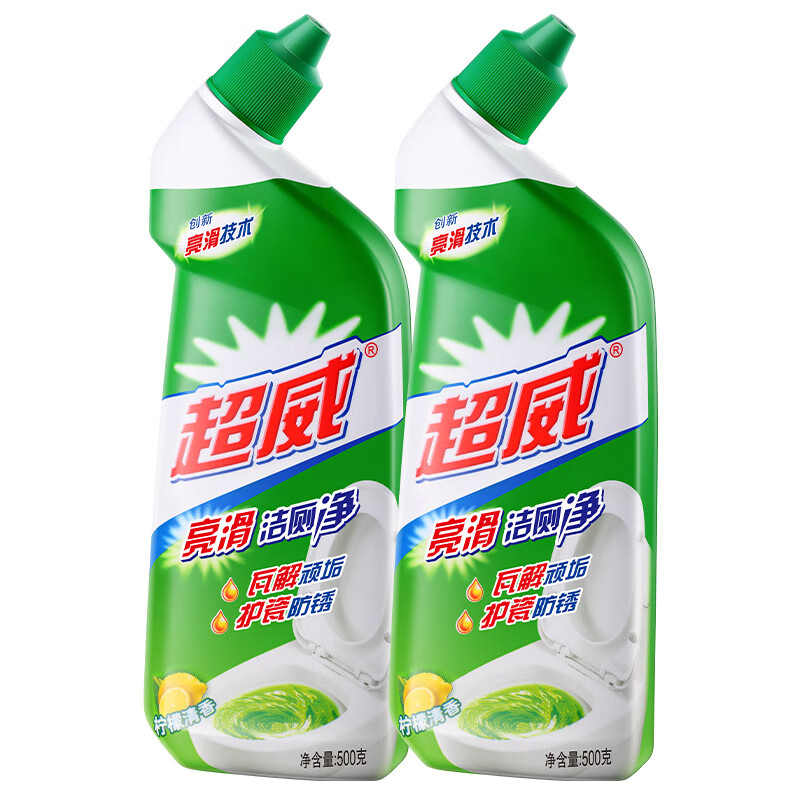 超威 500g/瓶 6瓶/组 柠檬清香 亮滑 洁厕净