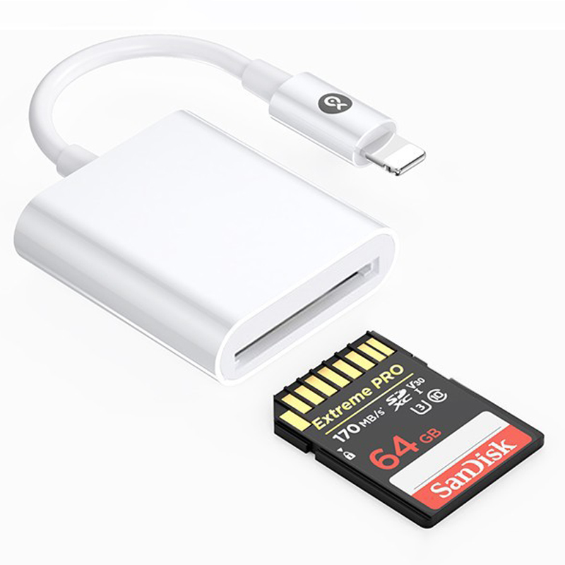 毕亚兹BIAZE TM-DKQ-03 Lightning转SD 白色 读卡器