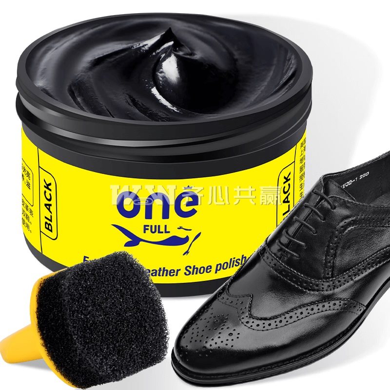 ONEFULL 50ml/瓶 黑色 自带海绵刷头 香氛鞋油
