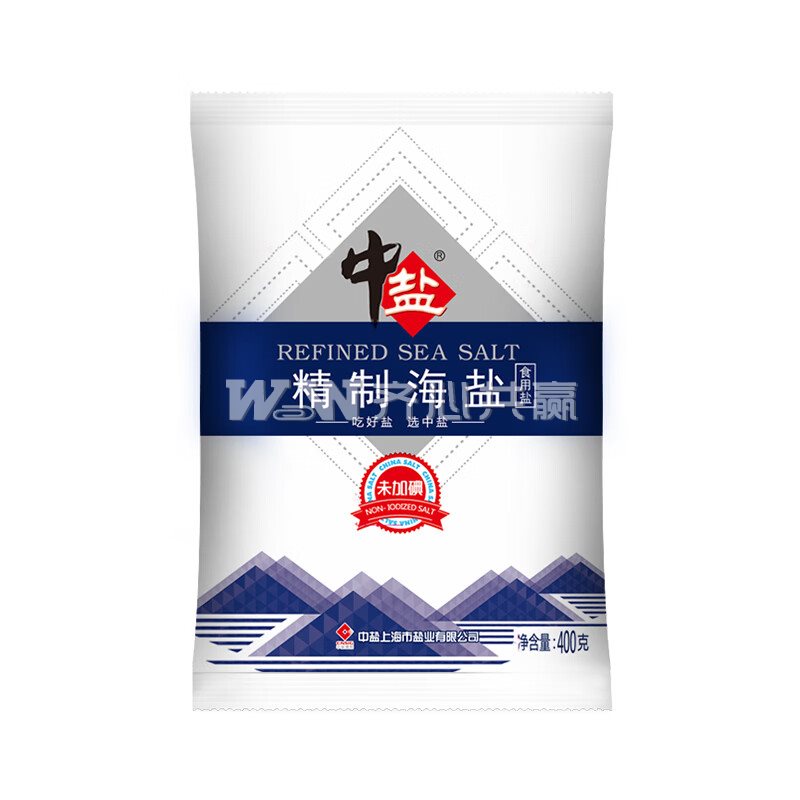 中盐 400g/包 未加碘 精制盐