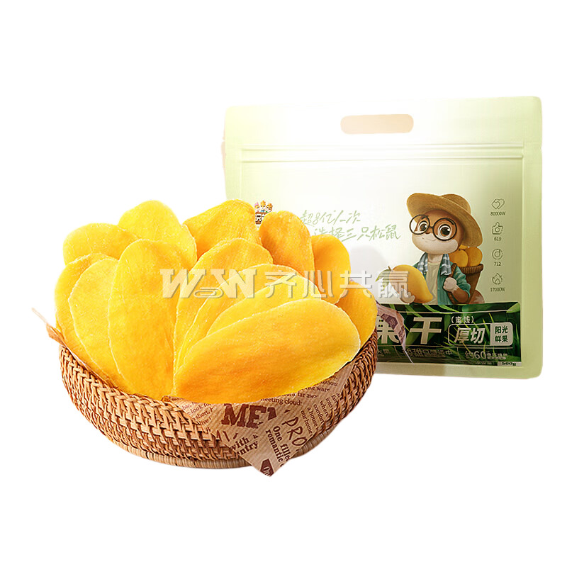 三只松鼠 500g/袋 厚切 芒果干
