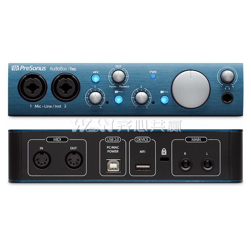 普瑞声纳PreSonus AudioBox iTwo 2进2出 USB便携式音频接口