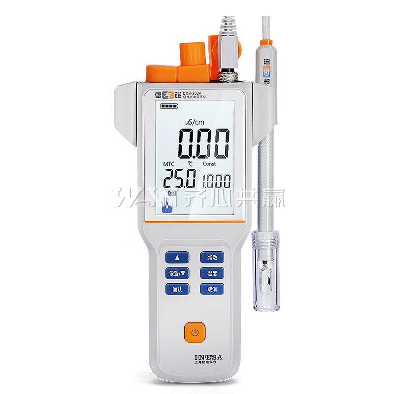 雷磁 DDB-303A 量程：0.00μS/cm-100.0mS/cm 便携式电导率仪