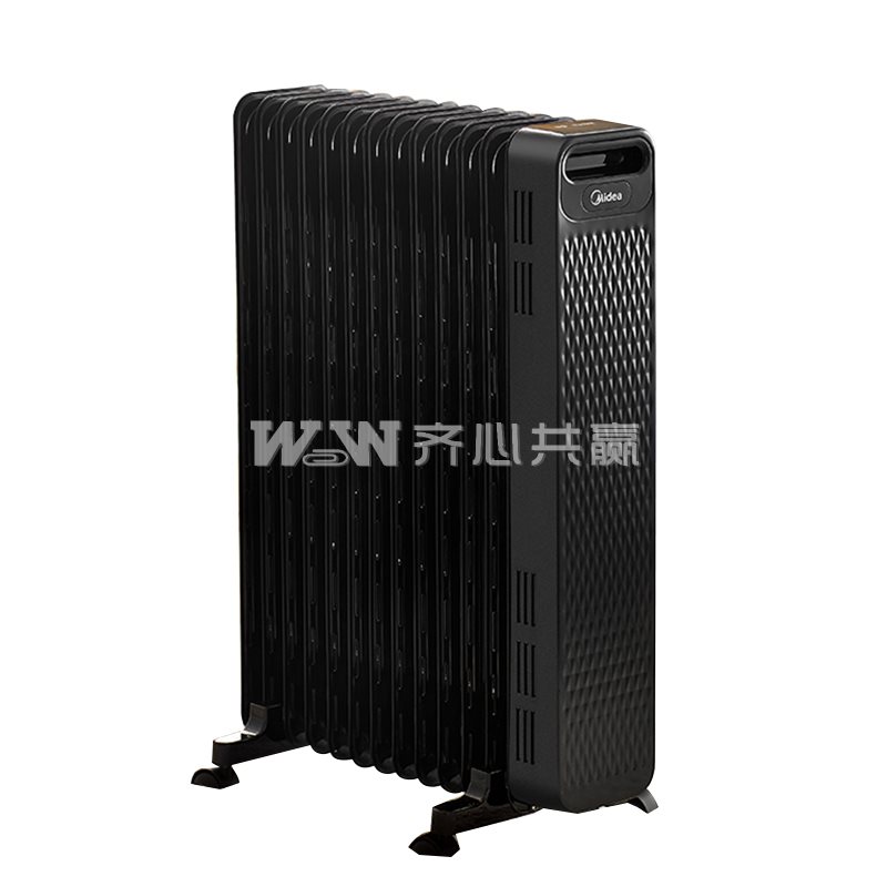 美的Midea HYW22NA 黑色 带轮 机械式 电热油汀/取暖器
