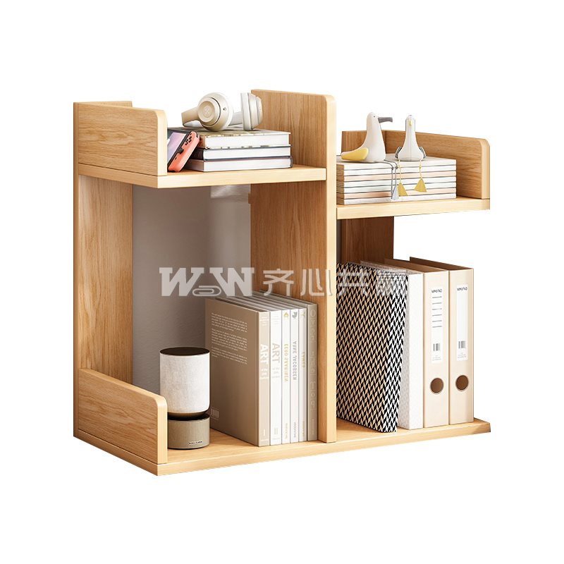 亿家达 40*18*47cm 二层加高 橡木色 桌面置物架