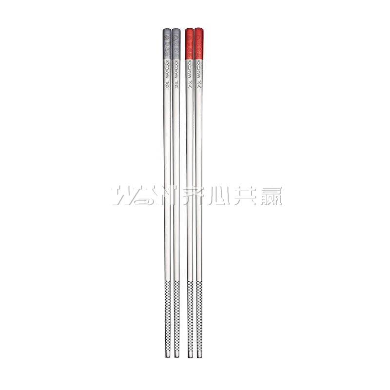 美厨Maxcook MCK5886 长23.5cm 2双/组 316L不锈钢筷子