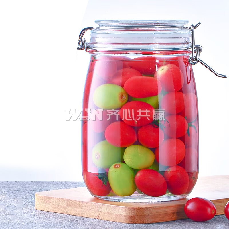 喜碧Scybe 潘多拉系列 1100ml 透明 圆形 玻璃密封罐