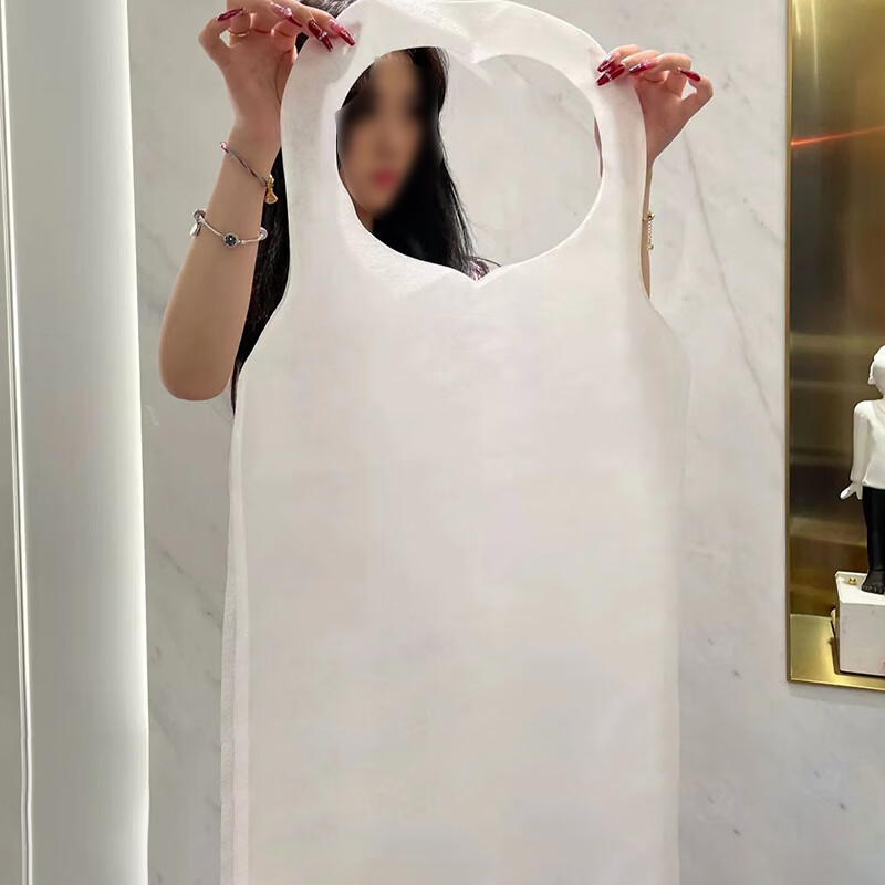 安赛瑞 3F01008 42*62cm 10条/组 白色 一次性无纺布围裙