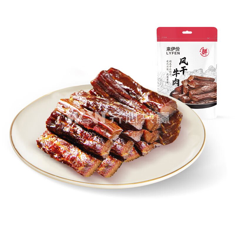 来伊份 75g/袋 独立包装 原味 风干牛肉