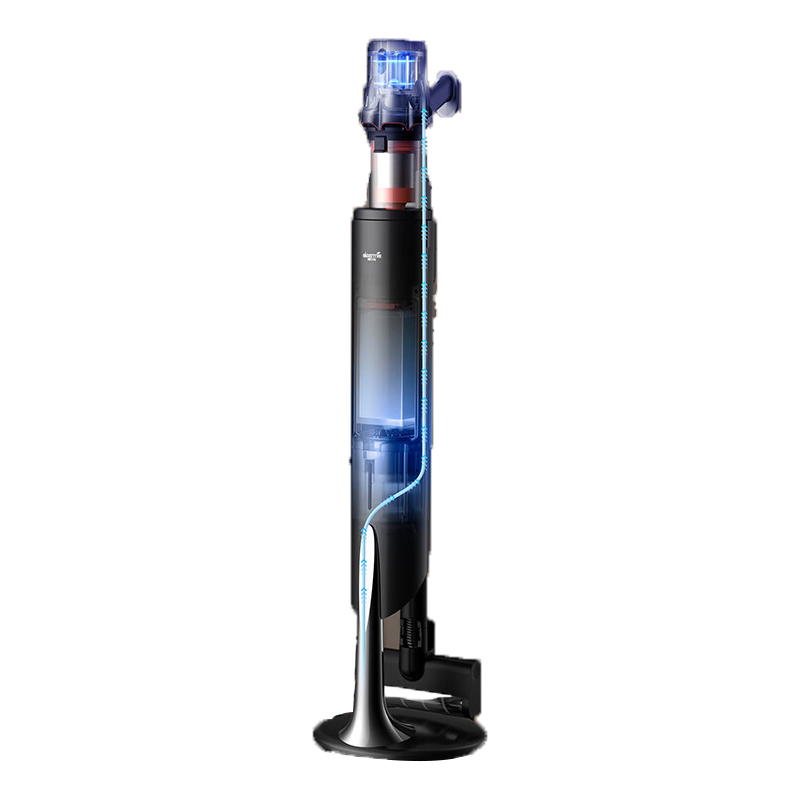 德尔玛Deerma T30station 0.35L 含1.8L无线充电集尘基站 无线吸尘器组套