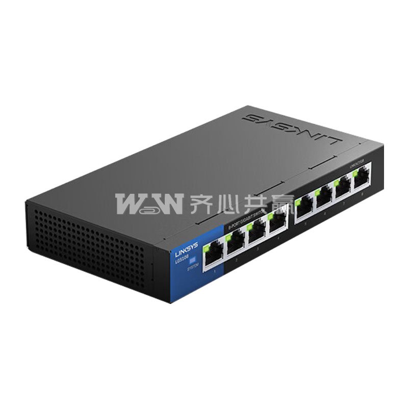 领势LINKSYS LGS108 8口千兆 黑色 非网管交换机