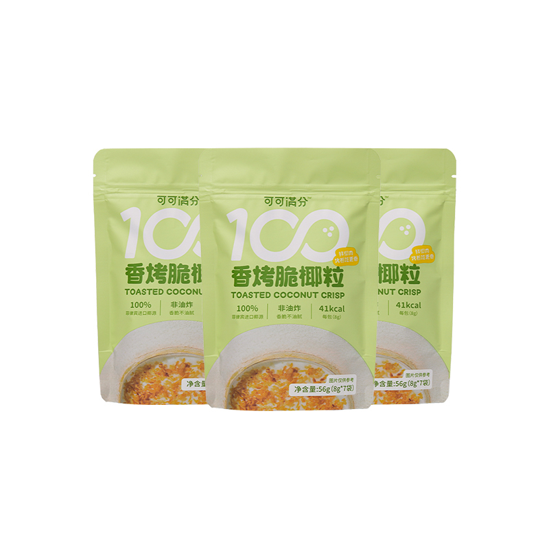 可可满分 8g*7袋/包 3包/组 香烤脆椰粒