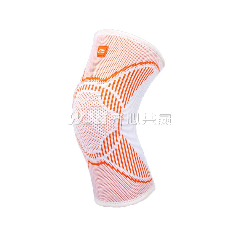 李宁Lining LDES851-6 L码 适用：50-80kg 单个装 白桔色 基本型针织护膝