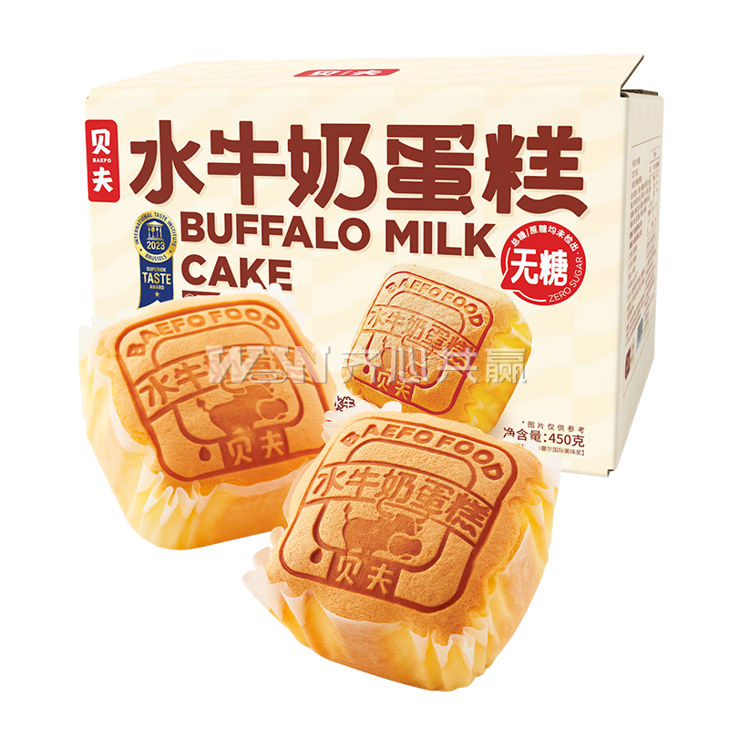 贝夫 450g/盒 独立包装 原味 无糖 水牛奶蛋糕