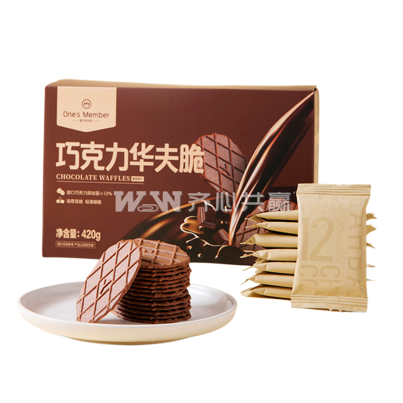 One's Member  420g/盒 独立包装 巧克力华夫脆