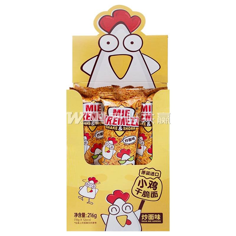 MIE KREMEZZ 18g/条 12条/盒 炒面味 小鸡干脆面/碎碎面
