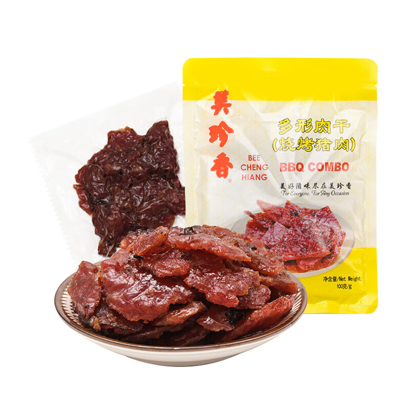 美珍香 100g/袋 多形肉干/烧烤猪肉