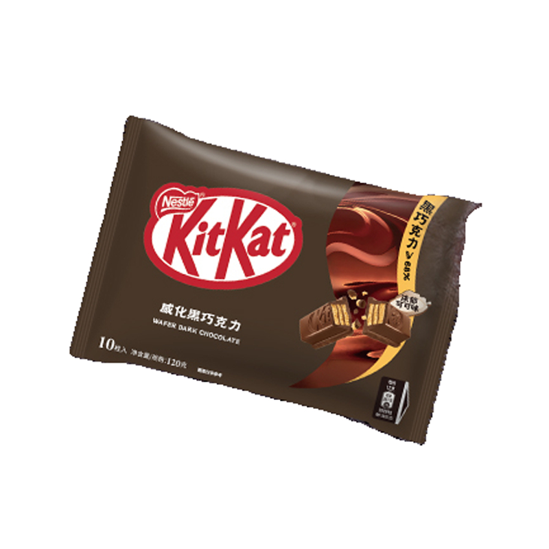 雀巢Nestle KitKat奇巧 12g*10枚/袋 独立包装 威化黑巧克力