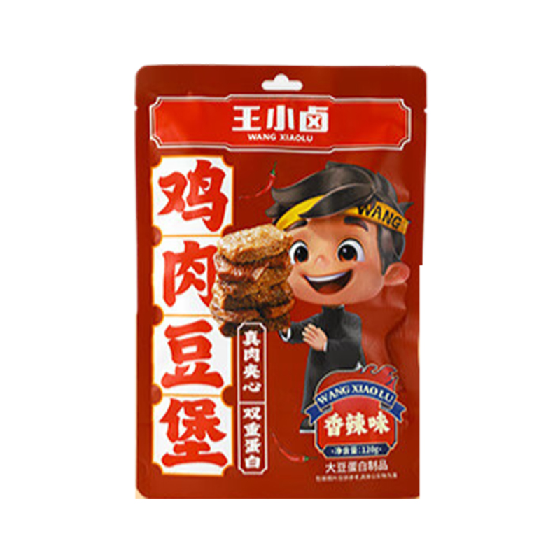 王小卤 120g/袋 独立包装 香辣味 鸡肉豆堡