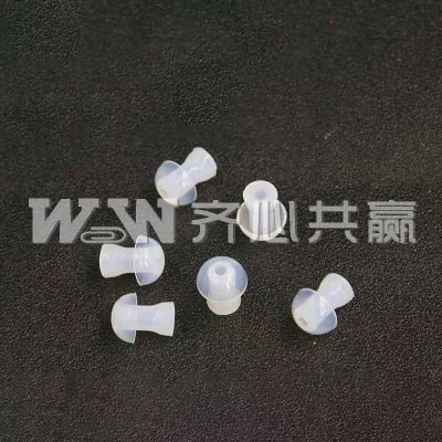 西尔得 约1*1.3cm 中号 15个/组 白色 硅胶 蘑菇头耳帽