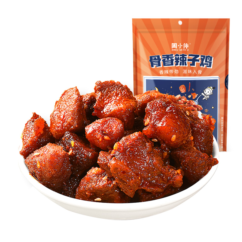 周黑鸭 周小伴 100g/袋 骨香辣子鸡