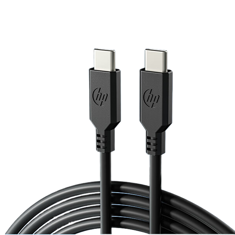 惠普HP 5A 双Type-C口 黑色 PD65W 快充数据线