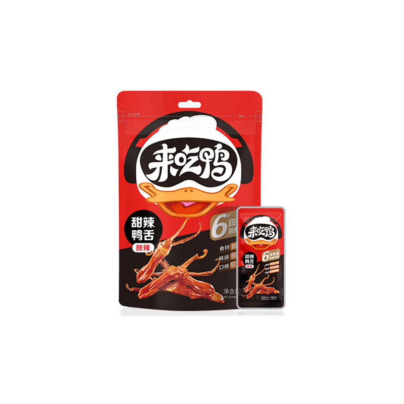 来伊份 来吃鸭 68g/袋 独立包装 甜辣味 鸭舌