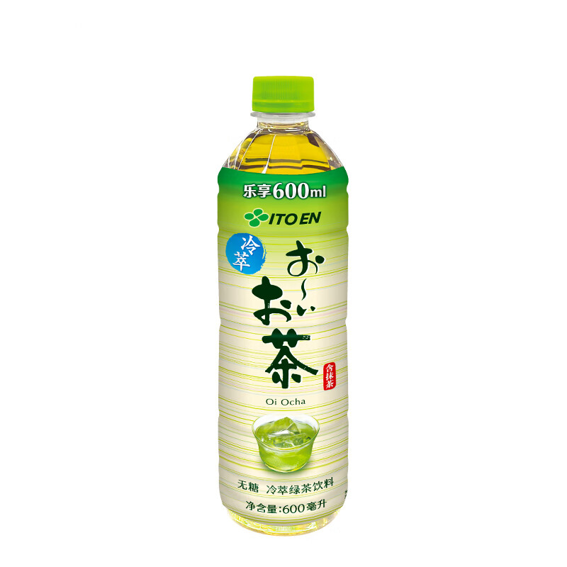 伊藤园ITOEN 600ml*15瓶/箱 无糖 冷萃绿茶