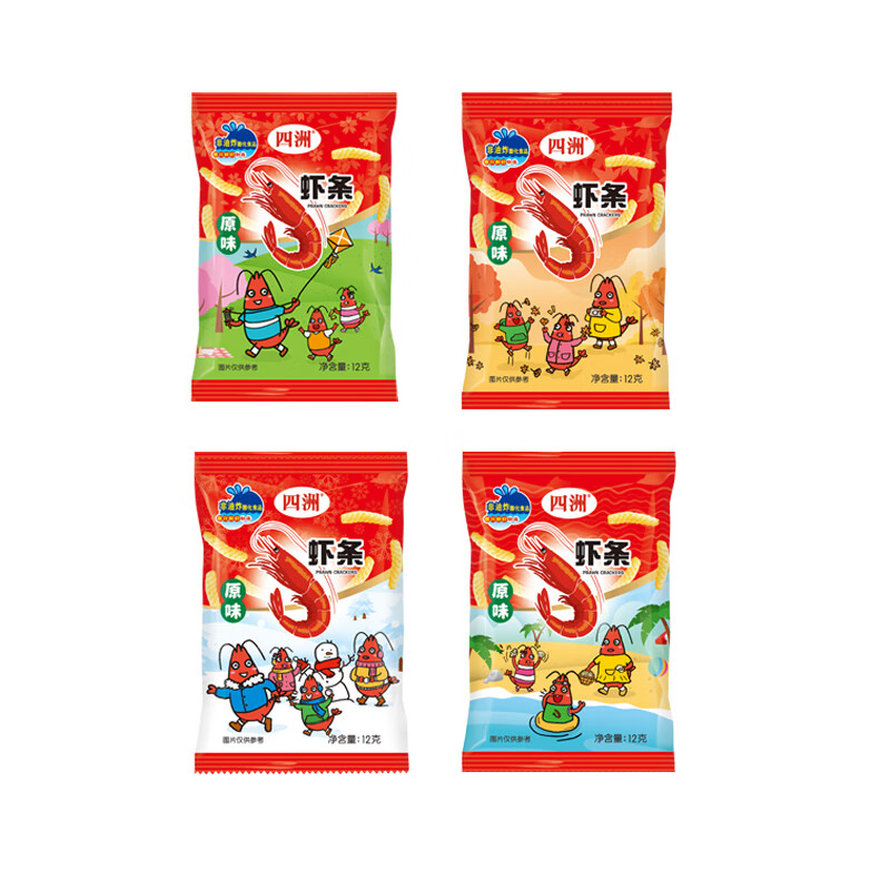 四洲 12g*32包/组 原味 虾条