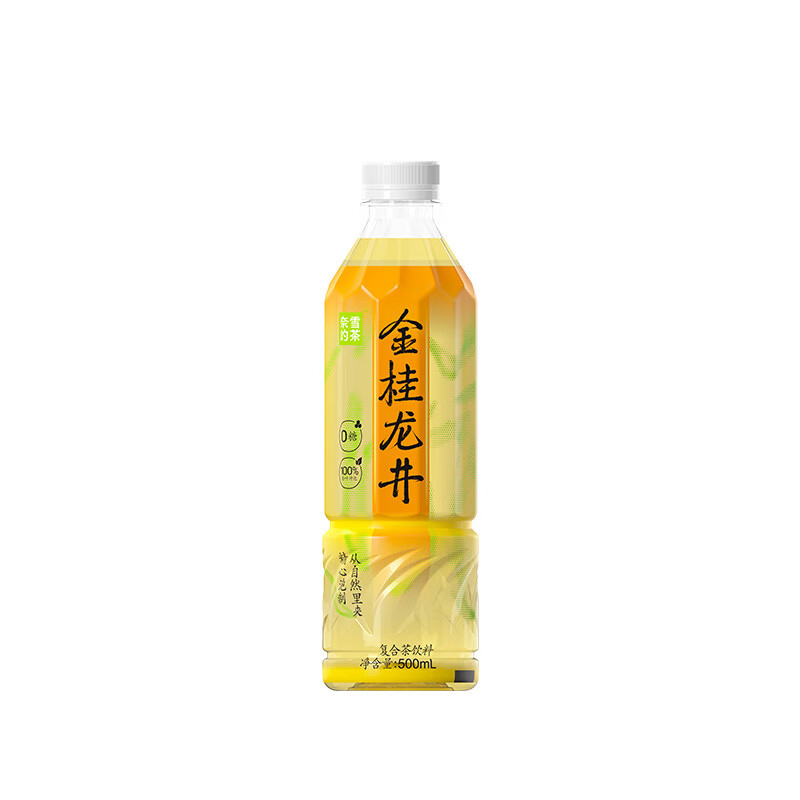 奈雪的茶 500ml*15瓶/箱 0糖 金桂龙井 复合茶饮料