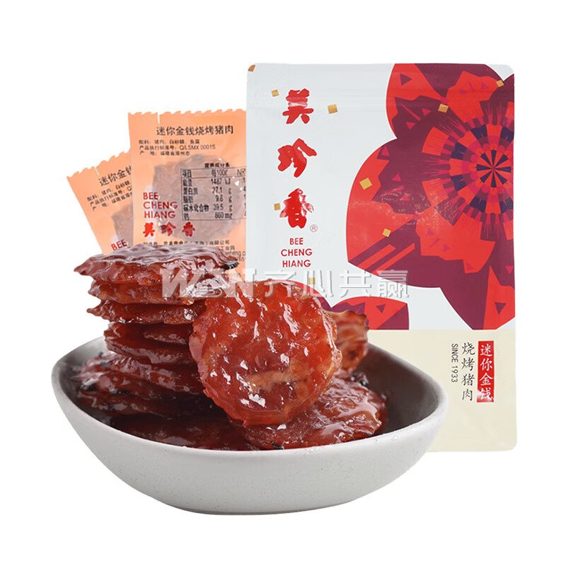 美珍香 200g/包 独立包装 金钱烧烤 猪肉脯