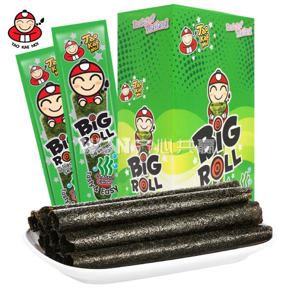 老板仔Taokaenoi 3g*15条/盒 独立包装 原味 海苔卷