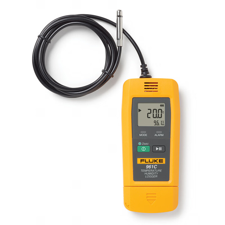福禄克Fluke 961C/CN 量程：-40~85℃ 黄色 外置探头 USB温湿度记录仪