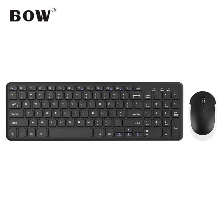 航世B.O.W HW156S 黑色 静音无线键鼠套装