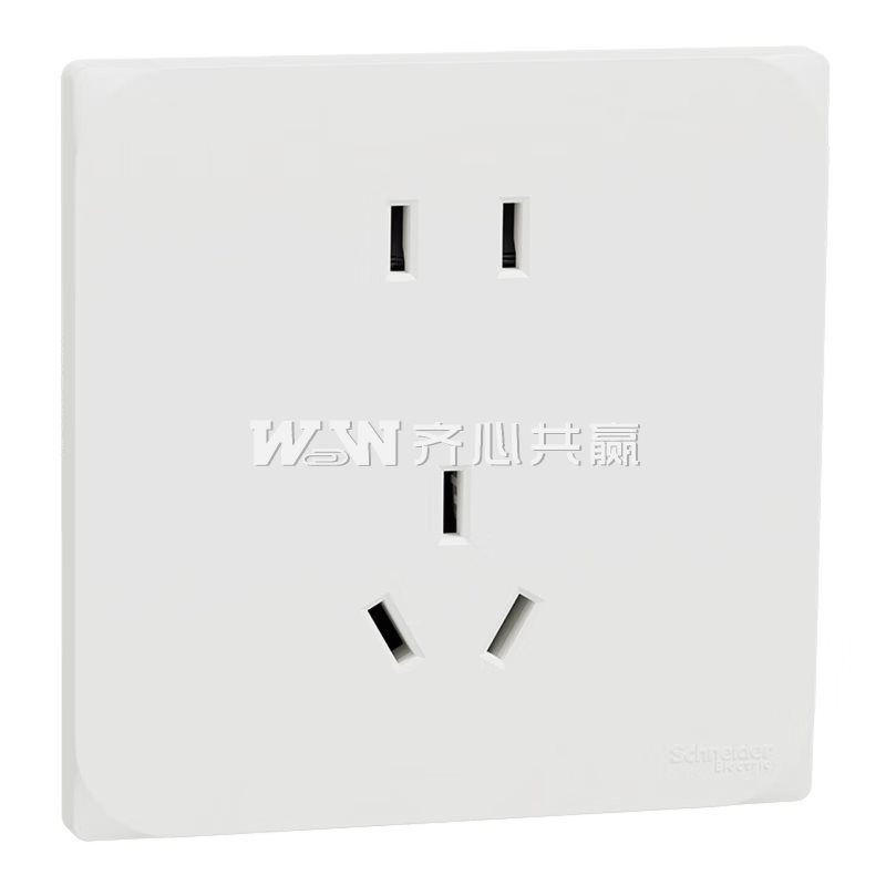 施耐德电气Schneider Electric 桓悦系列 86型 10A 正五孔 白色 面板插座