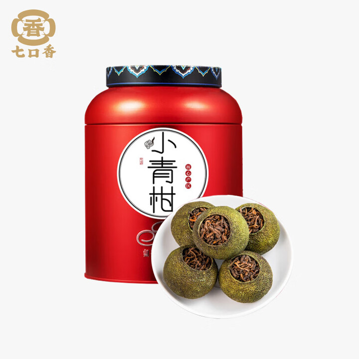 七口香 250g/罐 绵纸独立包装 梅瓶铁罐 小青柑 普洱茶