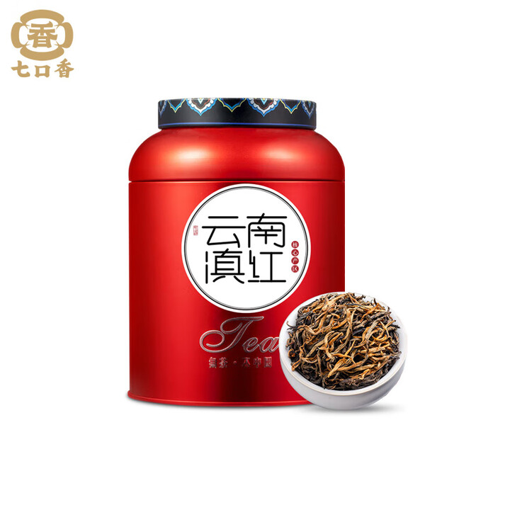 七口香 250g/罐 梅瓶铁罐 云南滇红 红茶