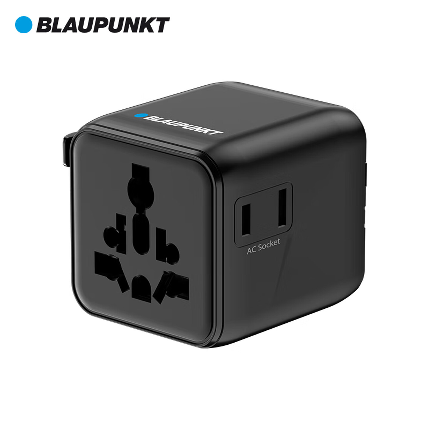 蓝宝BLAUPUNKT BP-AA1200B 2位插孔 黑色 全球通用转换插头
