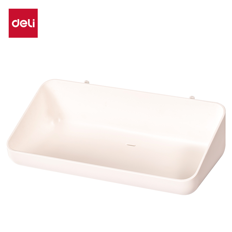 得力Deli XDM51 208*111*57mm 白色 敞口 Xdomo洞洞板托盘/收纳盒
