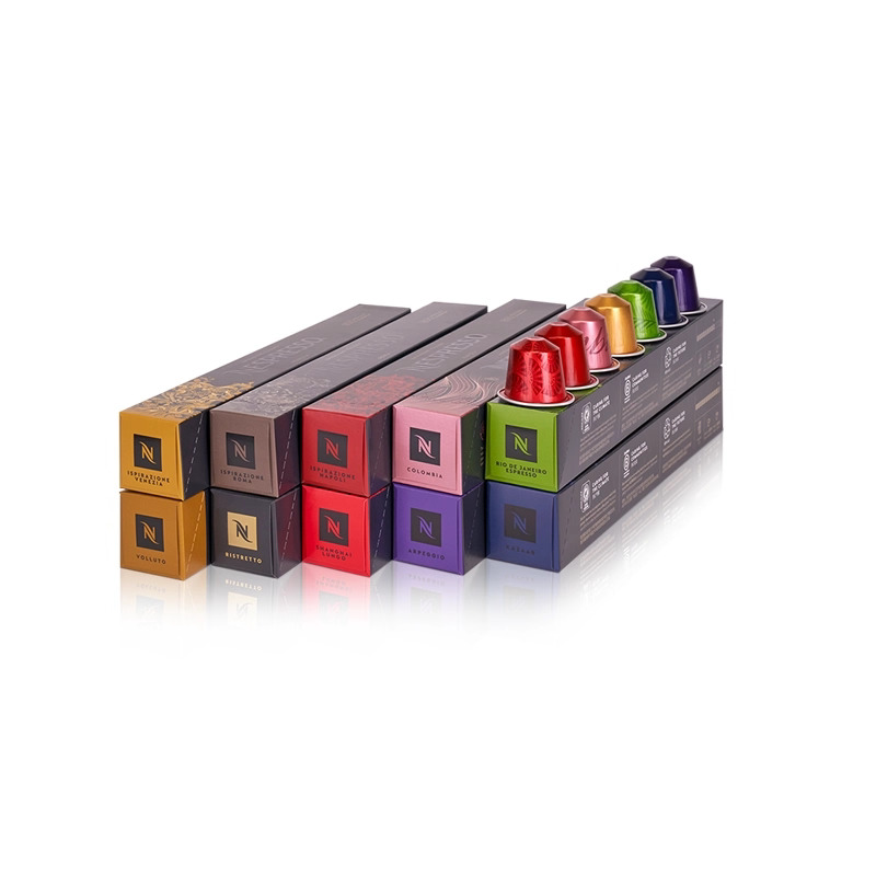 雀巢Nespresso 10粒*10条/组 10种口味 人气精选 咖啡胶囊套装