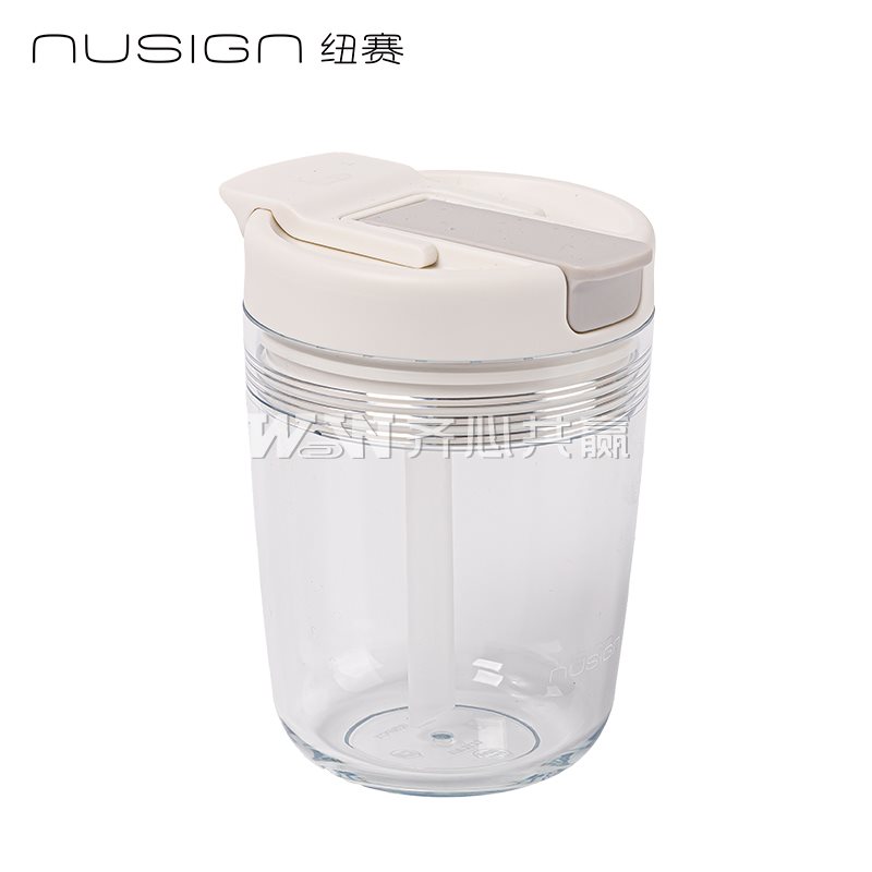 得力Deli 纽赛 NS864 320ml 瓷白色 直饮/吸管 CUPCUP甜心杯